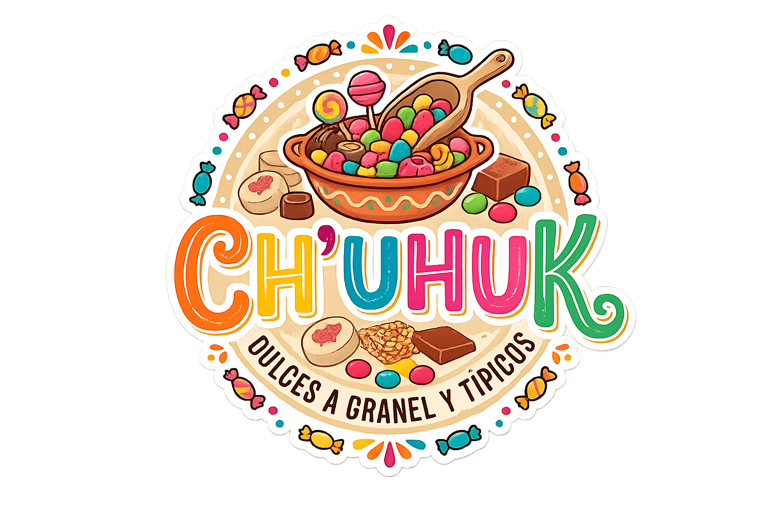 Logo de Ch'uhuk, dulces a granel y típicos